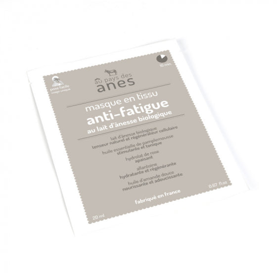 Anti-Fatigue Sheet Mask with Organic Donkey Milk 20 ml