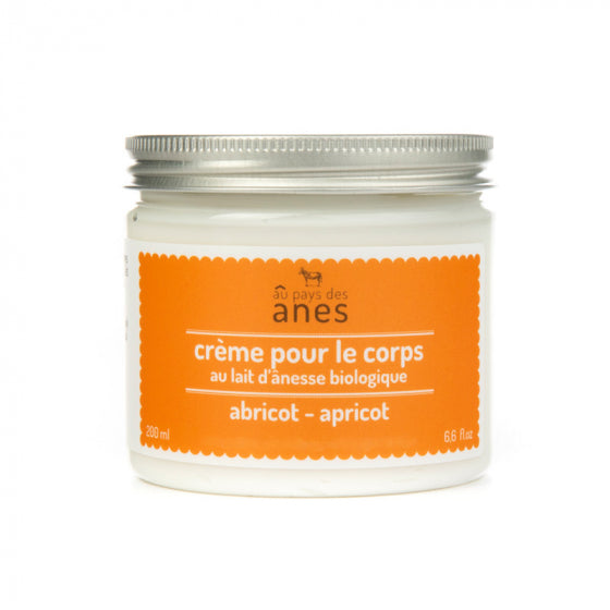 Body Cream with Organic Donkey Milk Apricot 200 ml