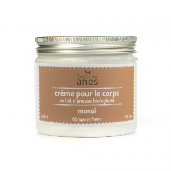 Body Cream with Organic Donkey Milk Monoi 200 ml
