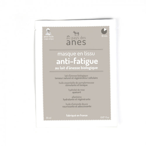 Anti-Fatigue Sheet Mask with Organic Donkey Milk 20 ml