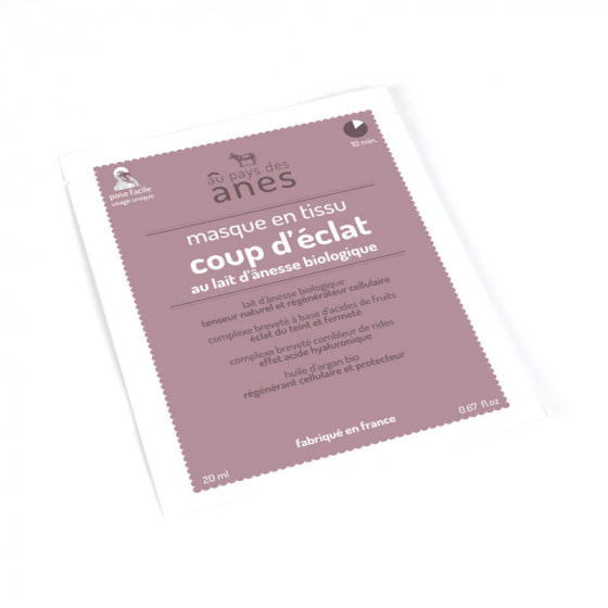 Radiance Sheet Mask with Organic Donkey Milk 20 ml
