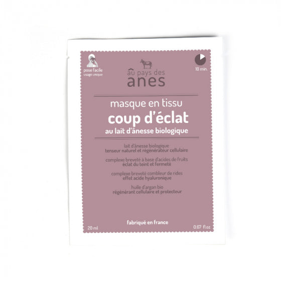 Radiance Sheet Mask with Organic Donkey Milk 20 ml