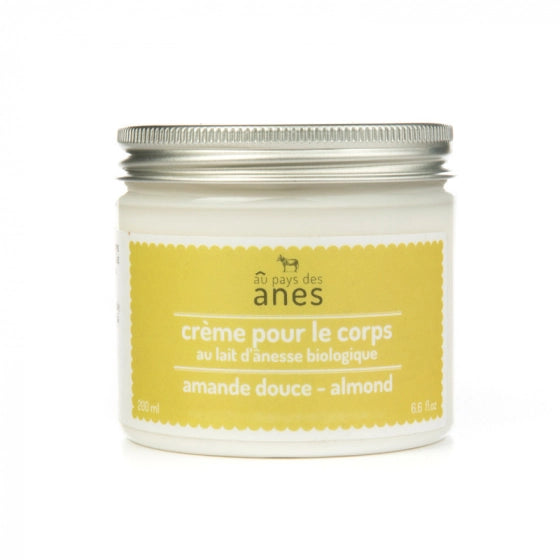 Body Cream with Organic Donkey Milk & Sweet Almond 200 ml
