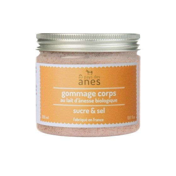 Body Scrub with Organic Donkey Milk – Sugar & Salt – 200ml