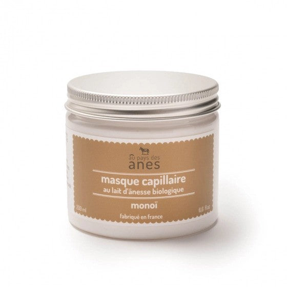 Hair Mask with Fresh and Organic Donkey Milk – Monoï 200 ml